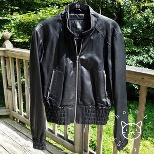 Uniquism New York Black Lambskin Leather Jacket